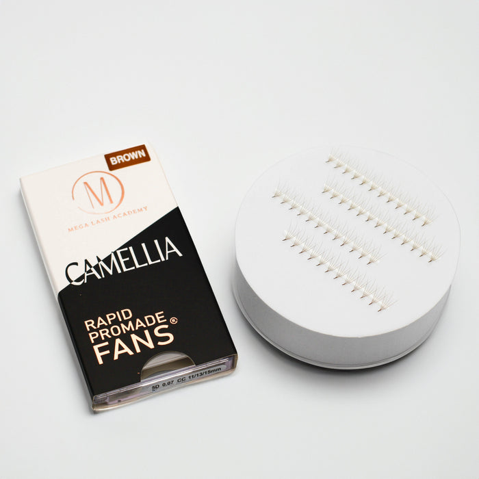 Brown Camellia 5D Rapid Promade Fans®