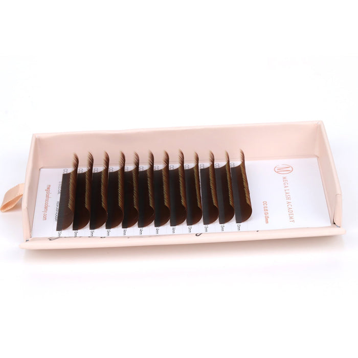 Brown Dual-Tip Flat Lash - Suede