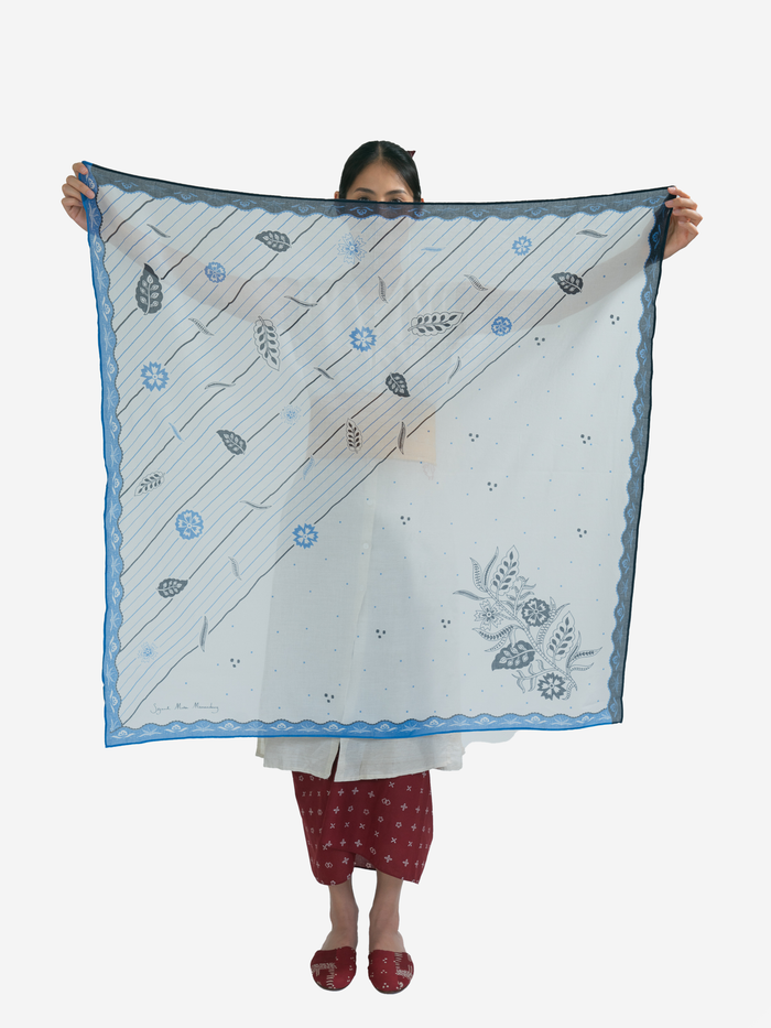 "Bunga Laut Biru" - Scarf