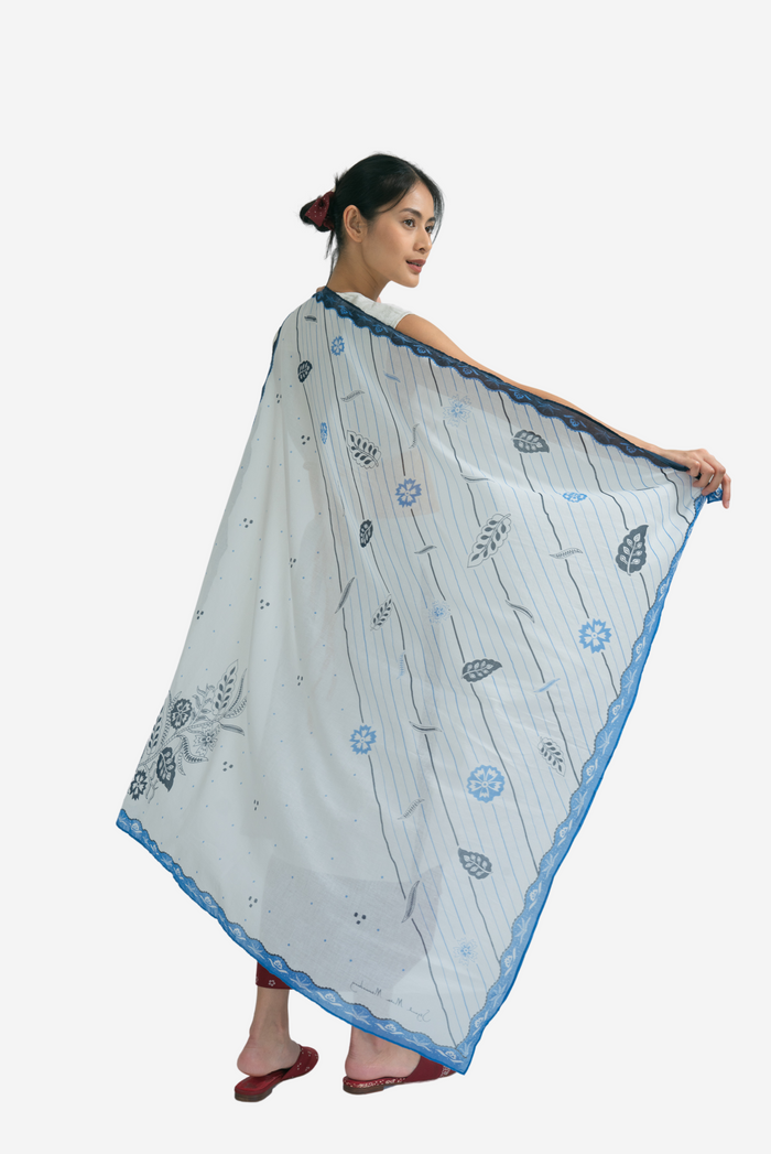 "Bunga Laut Biru" - Scarf