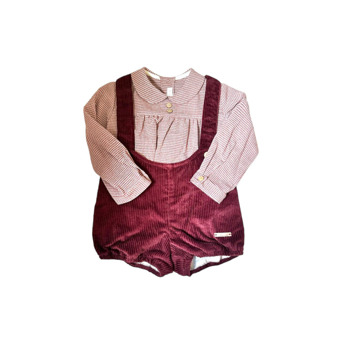 Burdeos Corduroy Burgundy 2-pc set