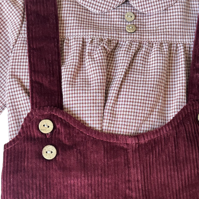 Burdeos Corduroy Burgundy 2-pc set
