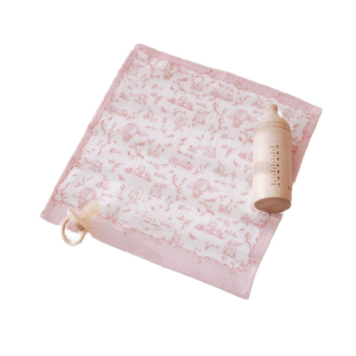 Burp Cloth - Toile De Jouy/Pink