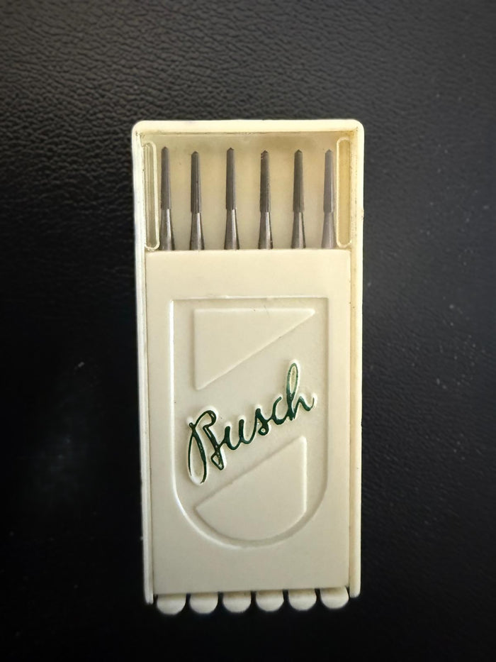 Busch Figure 255 Cone stainless steel Bur Pack of 6