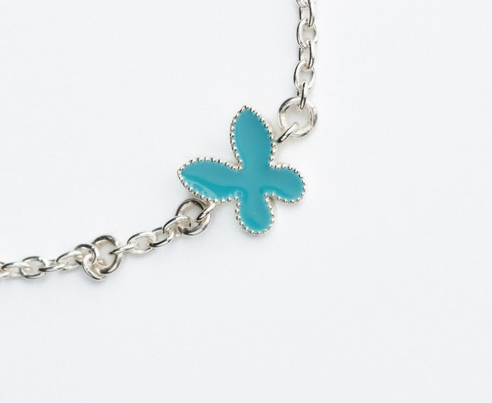 Butterfly Arabic Initial Bracelet Silver - Babies & Kids