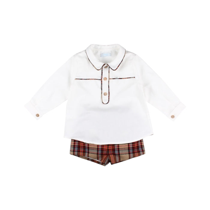 Calabazas Checkered Boy 2-Piece Set
