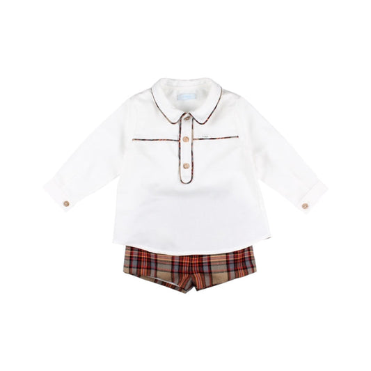 Calabazas Checkered Boy 2-Piece Set