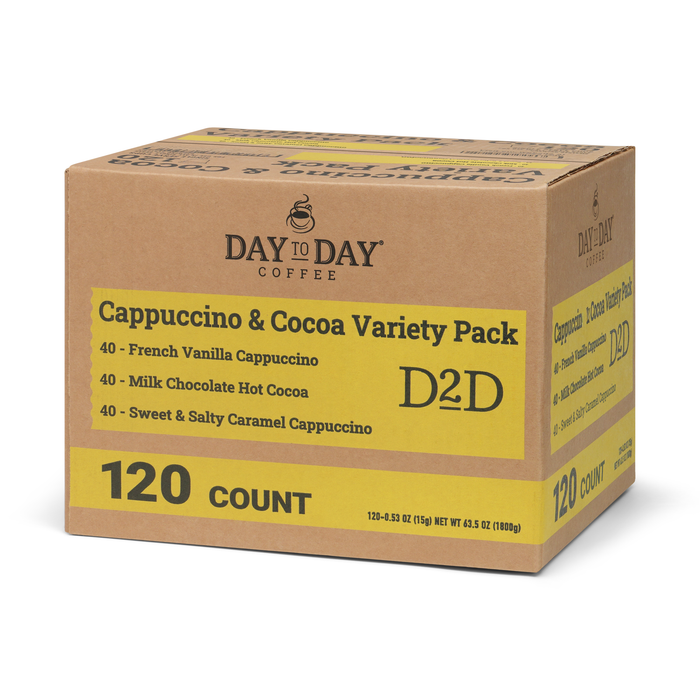 Cappuccino, Hot Cocoa Variety Pack Single Serve Coffee Pods