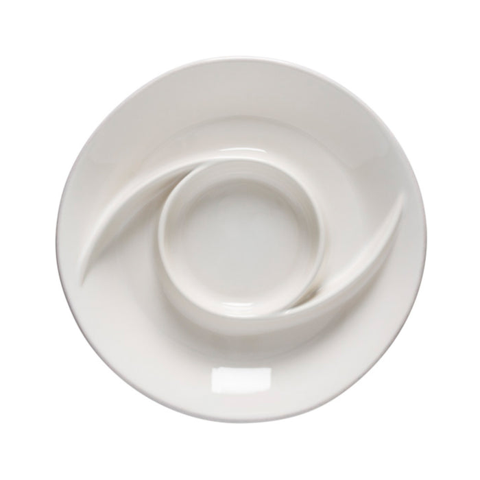 Casafina Modern Chip & Dip - White- top view