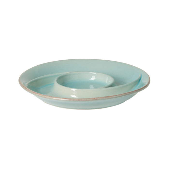 Casafina Modern Chip & Dip - Robin's Egg Blue