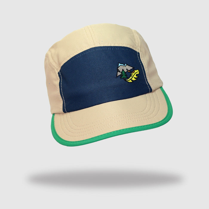 Casquette unisexe 5 Panel DBDB Beige/Bleu