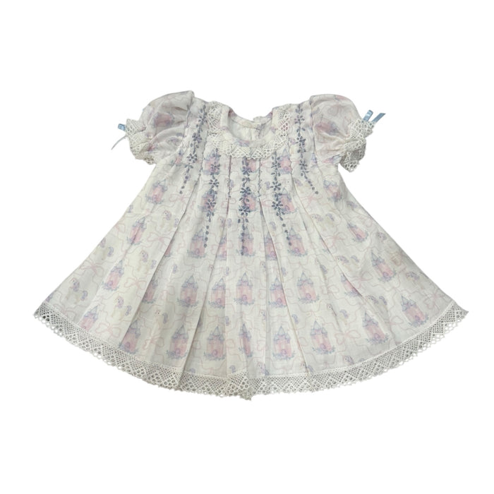Castles and Unicorns Embroidered Girl Dress