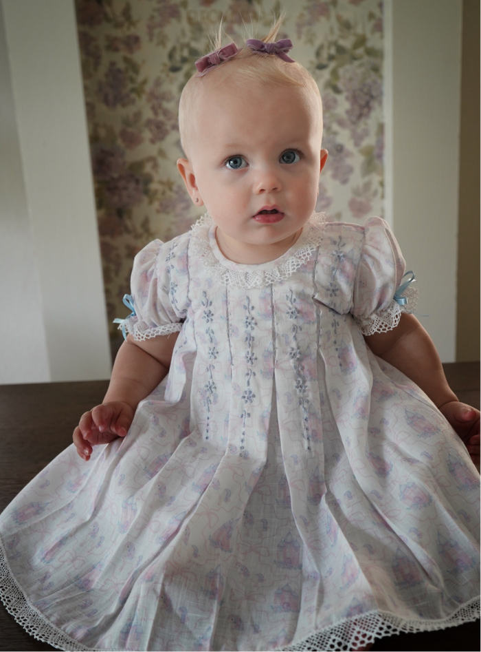 Castles and Unicorns Embroidered Girl Dress