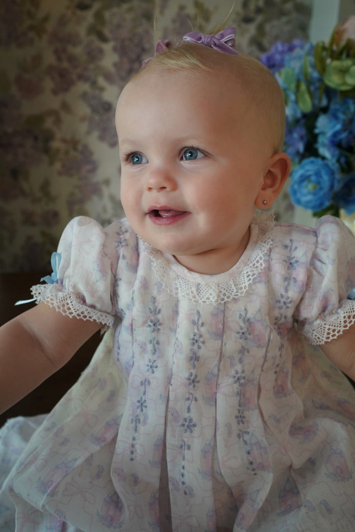 Castles and Unicorns Embroidered Girl Dress
