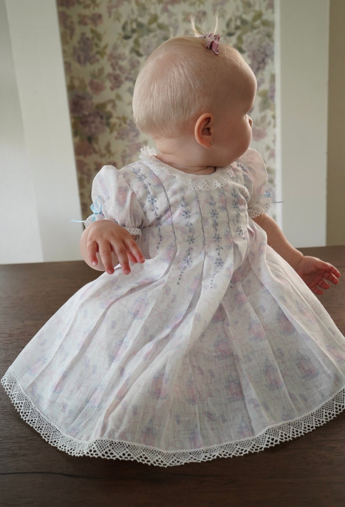 Castles and Unicorns Embroidered Girl Dress