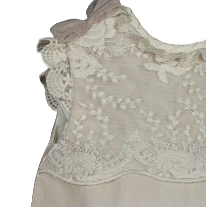 Catherine Beige Luxe Romper