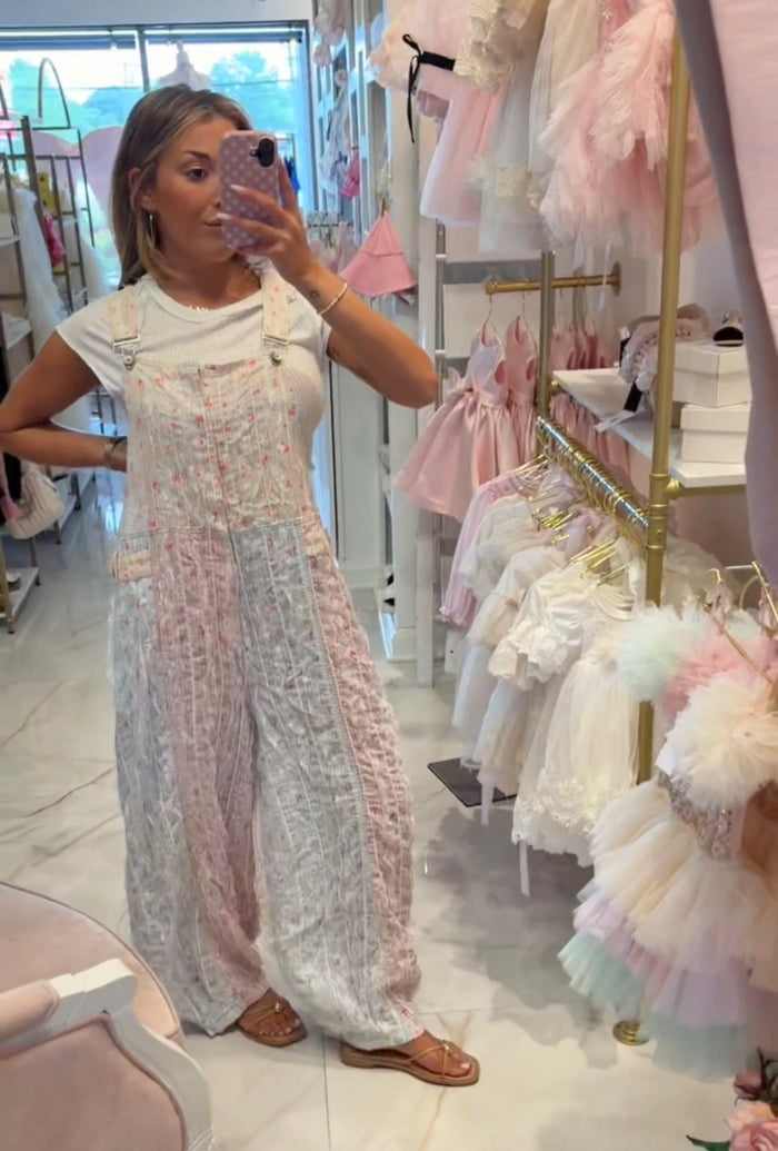 Cecily Floral Overalls