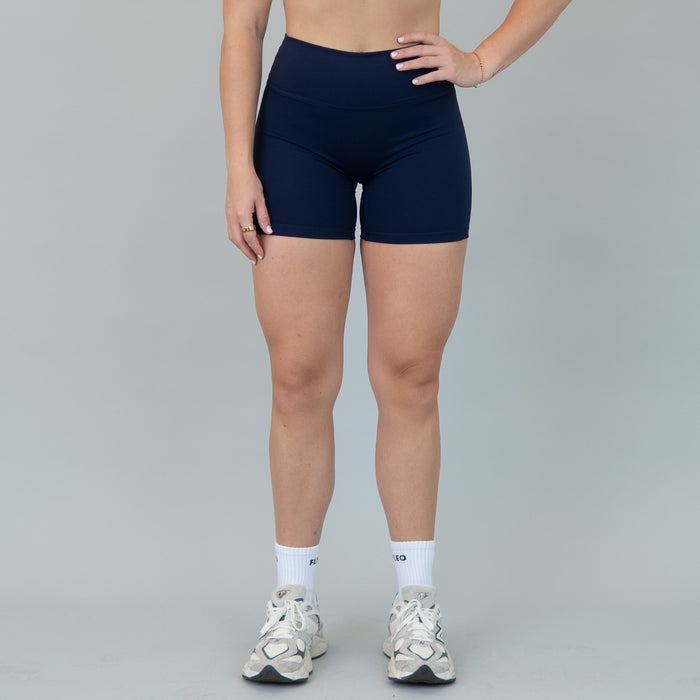 Classic Navy Charge Short 5" - No Front Seam - Higher Rise by FLEO - 1