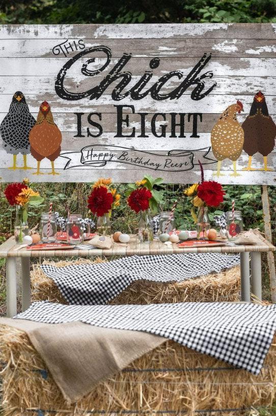 Chicken Birthday Banner