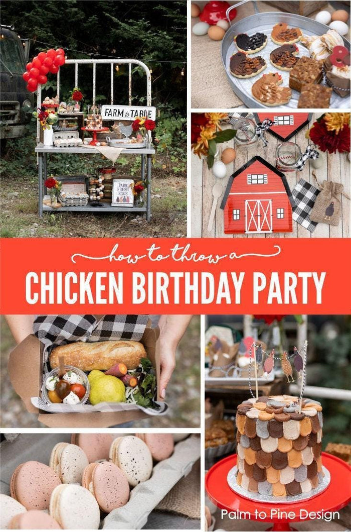 Chicken Birthday Banner