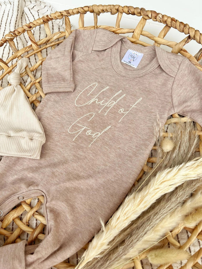 Child of God Romper- Mocha Brown