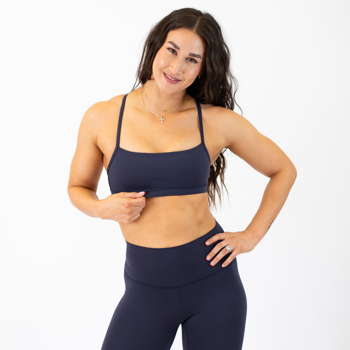 X Back Sports Bra - Chloe in Parisian Night
