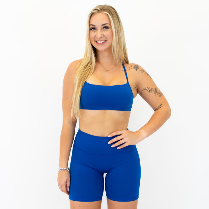 Cobalt X Back Sports Bra - Chloe