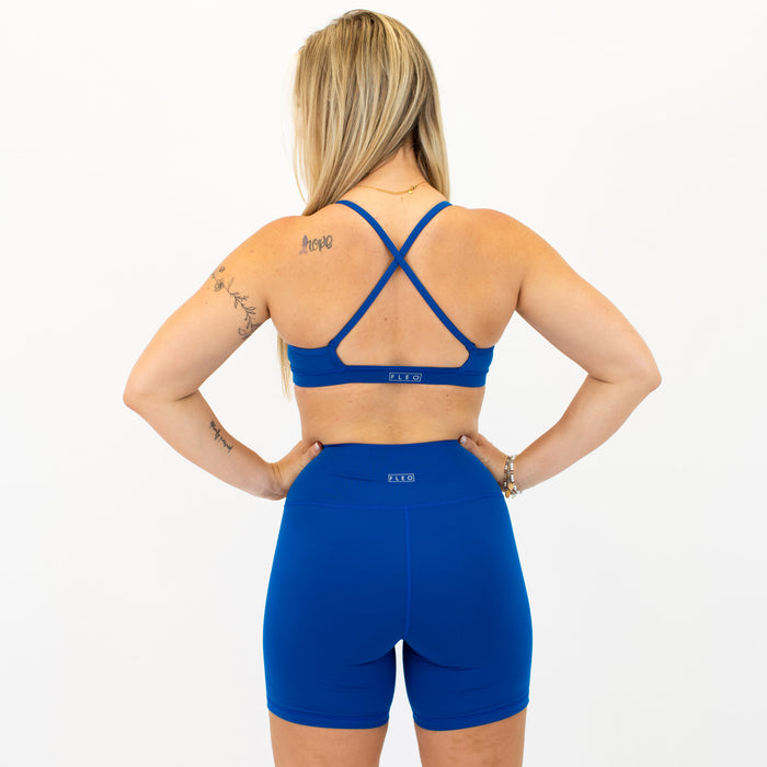 Cobalt X Back Sports Bra - Chloe