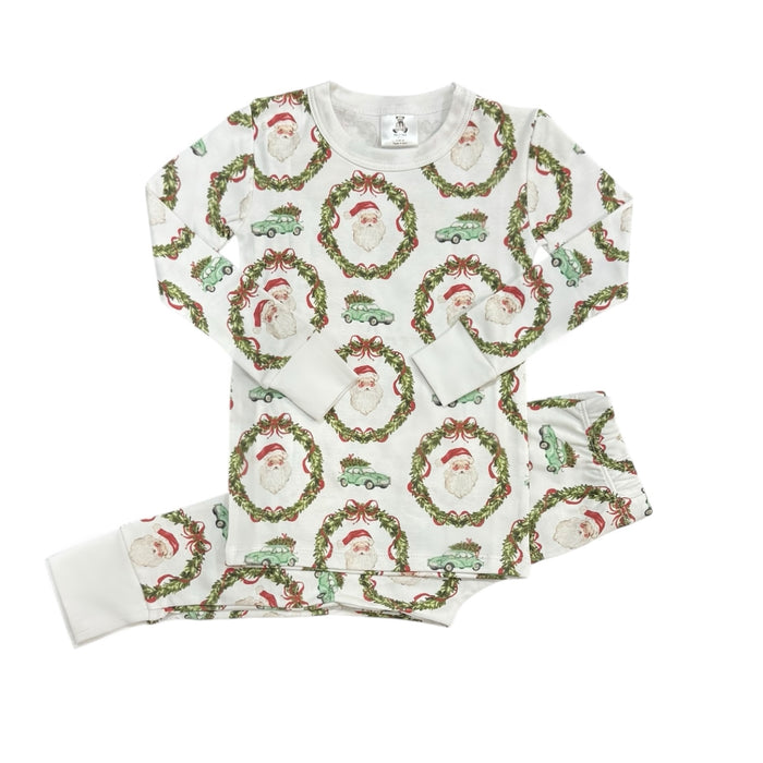 Classic Santa Car Xmas Boys 2-pc PJ Pajamas