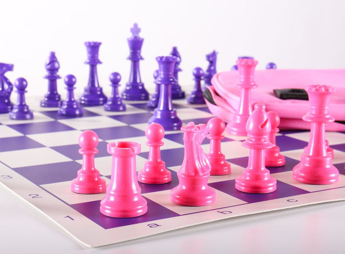 Club Chess Set Color Combo 1 - Pink and Purple - Chess Set - Chess-House