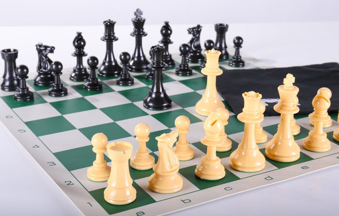 Club Chess Set with 17" Board - Chess Set - Chess-House