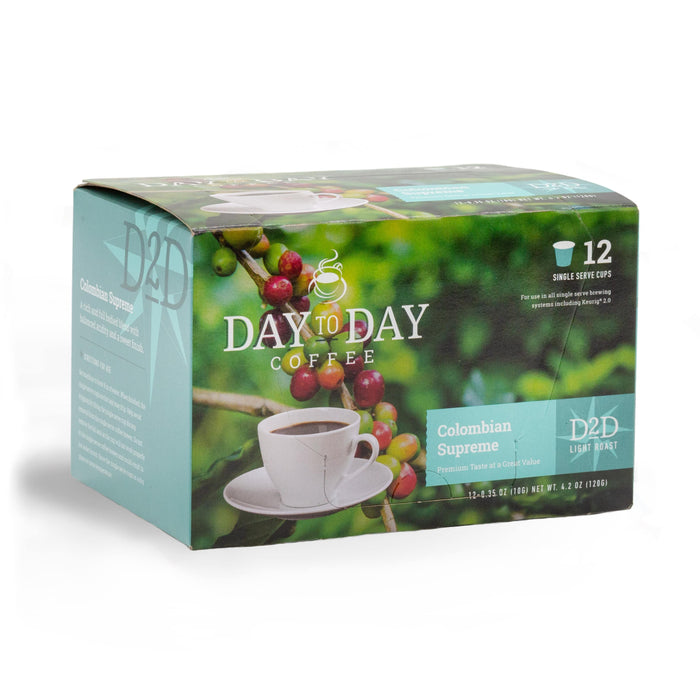 Colombian Supreme Single Serve Coffee Pods - Day to Day Coffee®