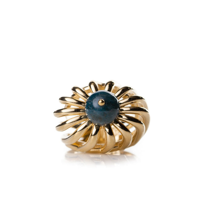Crown Ring with Apatite