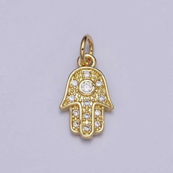 Crystal Hamsa Charm