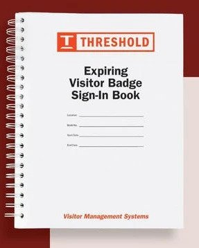 Custom Expiring Visitor Badge Sign-in Book - 500 Badges - VP-8XX-CU