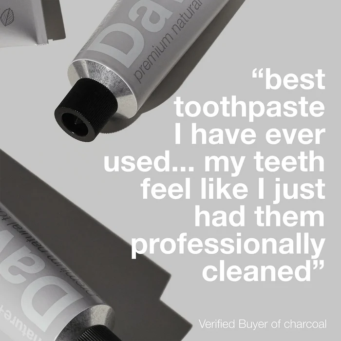 Davids Premium Toothpaste / Charcoal + Peppermint