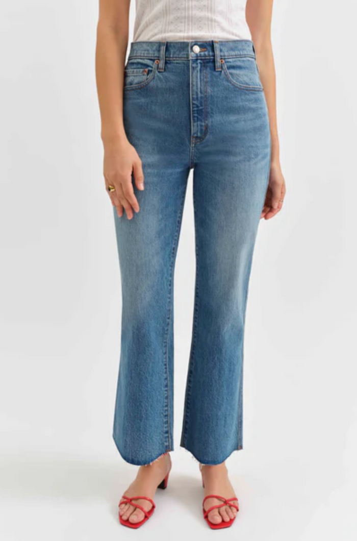 Daze Denim Soho High Rise Ankle Flare in Vixen