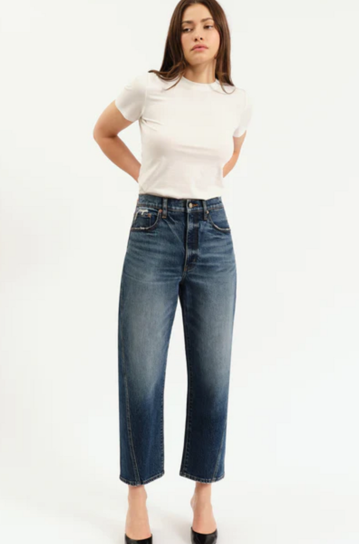 Daze Denim Westward Barrel Leg in Authentic