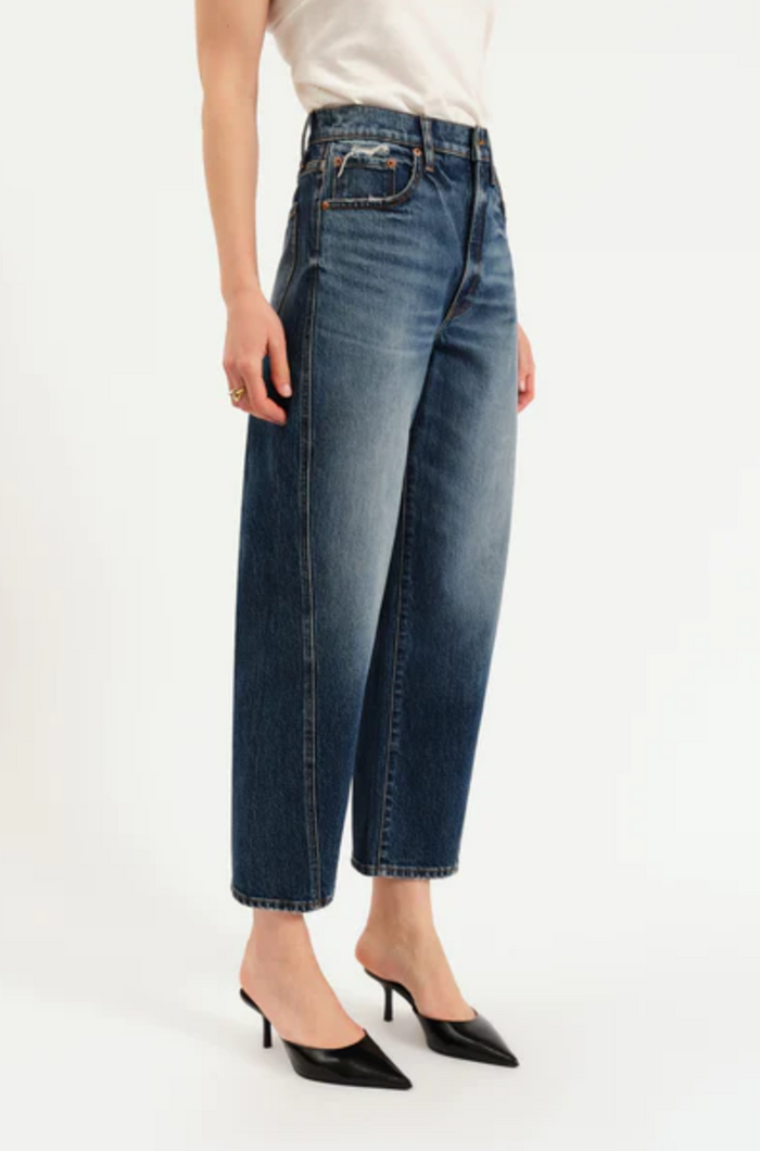 Daze Denim Westward Barrel Leg in Authentic