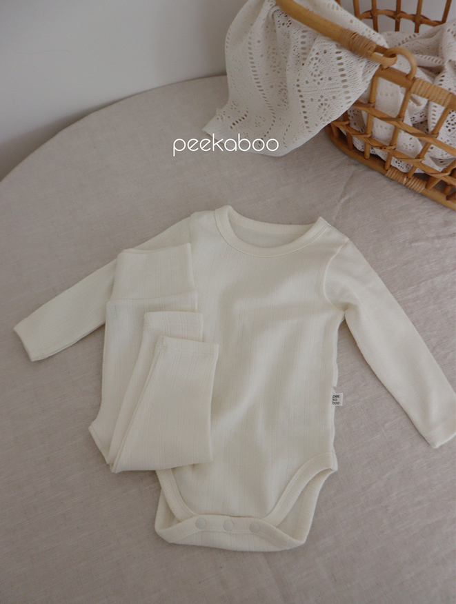 Devon Unisex Eyelet Onesie & Pants Set