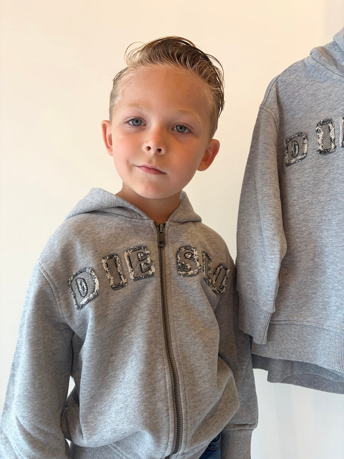 Diesel Hoodie with Frayed Logo