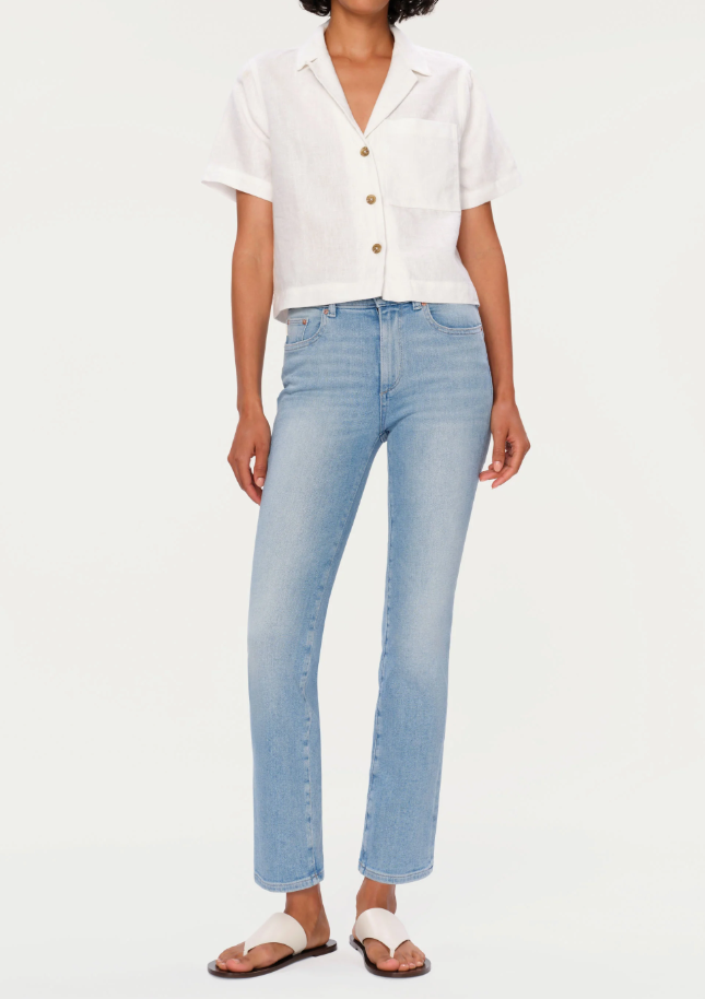 DL1961 Mara Mid Rise Straight in Atlantic