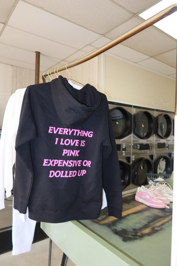 Dolled Up Essentials Hoodie — Black