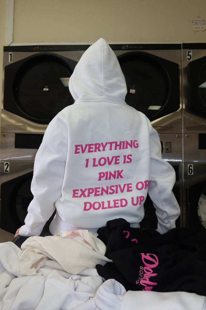 Dolled Up Essentials Hoodie — White