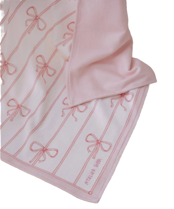 Double-Sided Blanket - Ribbon/Pink