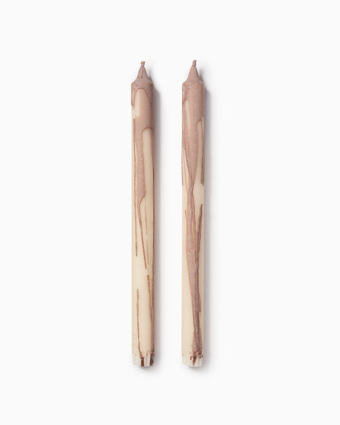 Dryp Candles - Set of 2 - Beige