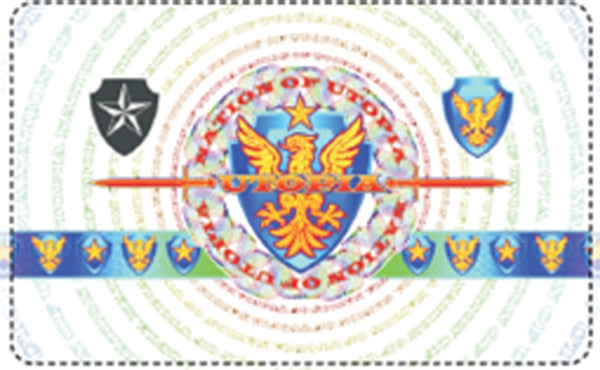 DuraGard Optigram "Utopia" Holographic Laminate for Magnetic Stripe Cards - DCD-508982-401