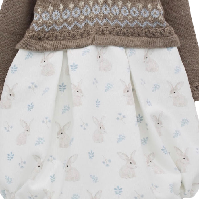 Ebbo Half-Knitted Bunny Romper