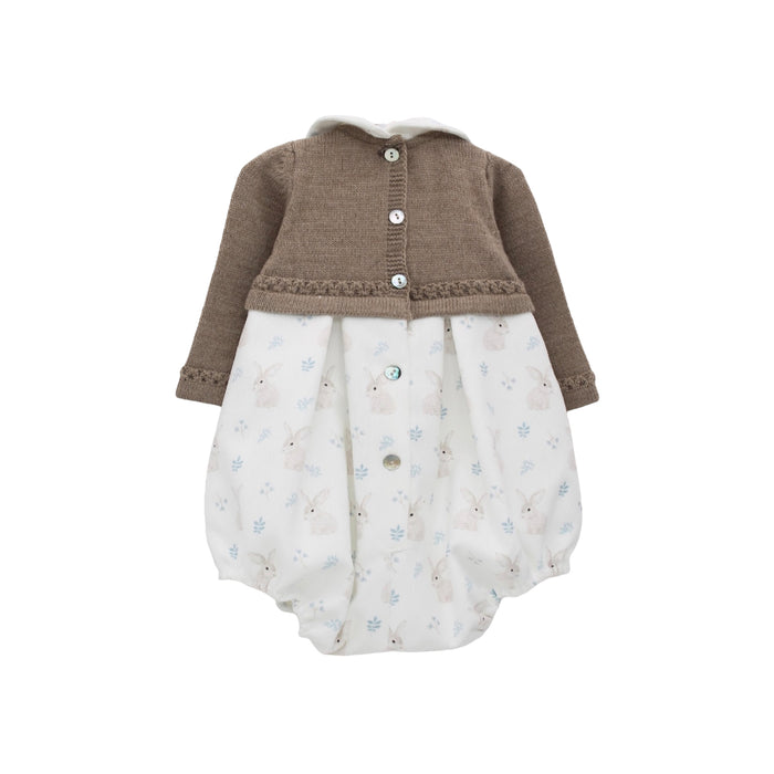 Ebbo Half-Knitted Bunny Romper