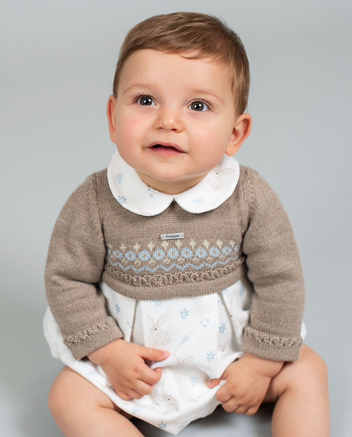 Ebbo Half-Knitted Bunny Romper